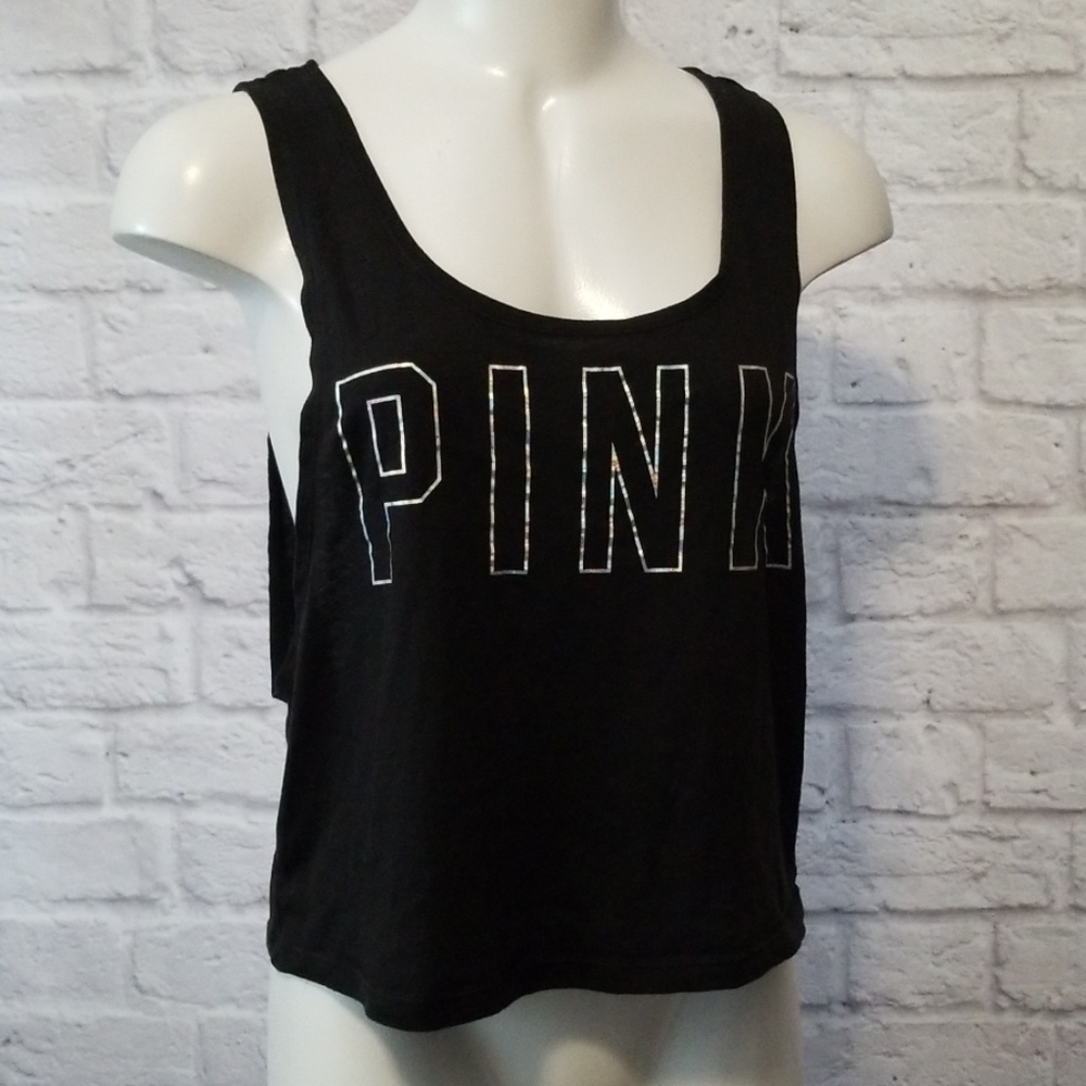 VS PINK Heart Back Tank Top